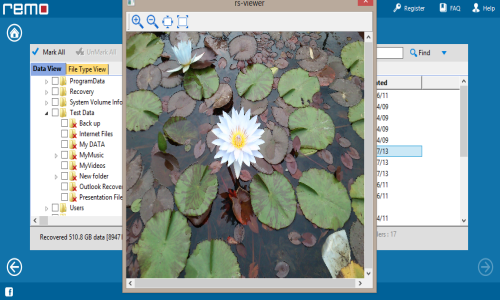 Acer Windows 8 Wiederherstellung - Preview retrieved data